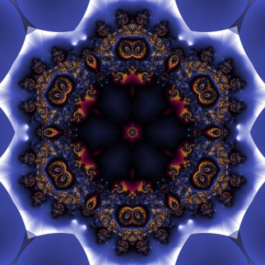 Kusursuz, parlak bir altyapısı var. Renkli etnik yuvarlak süslemeli mandala. Moda deseni.