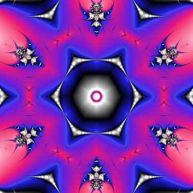 Kusursuz, parlak bir altyapısı var. Renkli etnik yuvarlak süslemeli mandala. Moda deseni.