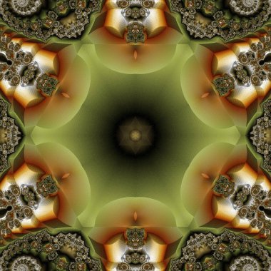 Kusursuz, parlak bir altyapısı var. Renkli etnik yuvarlak süslemeli mandala. Moda deseni.