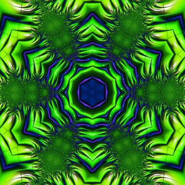 Kusursuz, parlak bir altyapısı var. Renkli etnik yuvarlak süslemeli mandala. Moda deseni.