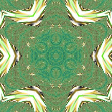 Kusursuz, parlak bir altyapısı var. Renkli etnik yuvarlak süslemeli mandala. Moda deseni.