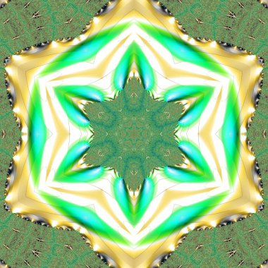 Kusursuz, parlak bir altyapısı var. Renkli etnik yuvarlak süslemeli mandala. Moda deseni.