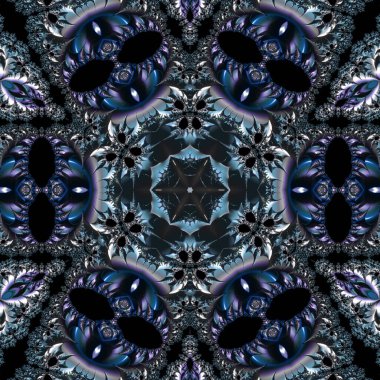 Kusursuz, parlak bir altyapısı var. Renkli etnik yuvarlak süslemeli mandala. Moda deseni.