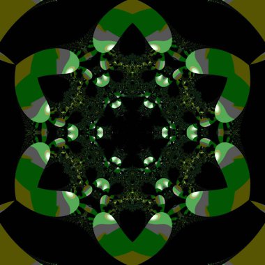 Kusursuz, parlak bir altyapısı var. Renkli etnik yuvarlak süslemeli mandala. Moda deseni.