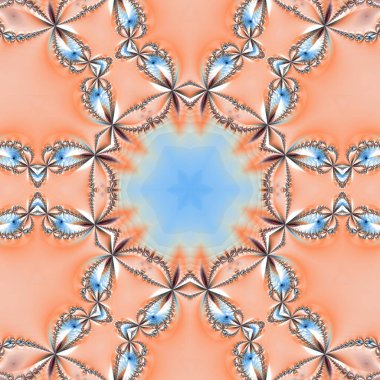 Kusursuz, parlak bir altyapısı var. Renkli etnik yuvarlak süslemeli mandala. Moda deseni.