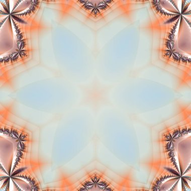 Kusursuz, parlak bir altyapısı var. Renkli etnik yuvarlak süslemeli mandala. Moda deseni.