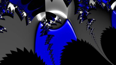 dijital soyut fraktal arkaplan bilgisayarda siyah ve beyaz olarak oluşturuldu.