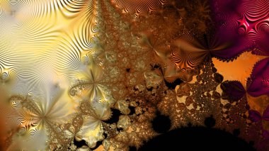 dijital soyut fraktal arkaplan bilgisayarda siyah ve beyaz olarak oluşturuldu.