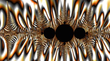 dijital soyut fraktal arkaplan bilgisayarda siyah ve beyaz olarak oluşturuldu.