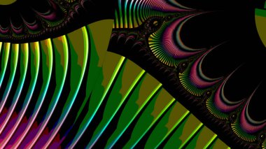 dijital soyut fraktal arkaplan bilgisayarda siyah ve beyaz olarak oluşturuldu.