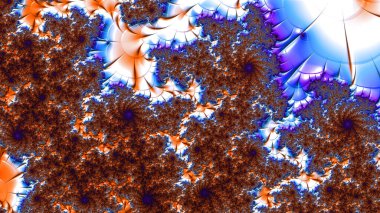 dijital soyut fraktal arkaplan bilgisayarda siyah ve beyaz olarak oluşturuldu.