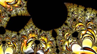 dijital soyut fraktal arkaplan bilgisayarda siyah ve beyaz olarak oluşturuldu.