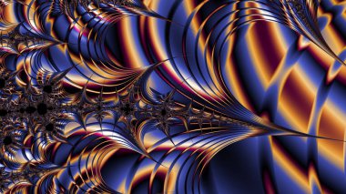 Soyut Bilgisayar Fraktal Tasarımı. Fraktal hiç bitmeyen bir desen. Fraktallar, farklı ölçeklerde kendine benzeyen sonsuz derecede karmaşık kalıplardır.