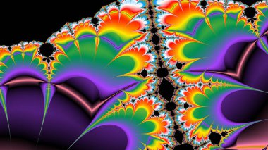 Soyut Bilgisayar Fraktal Tasarımı. Fraktal hiç bitmeyen bir desen. Fraktallar, farklı ölçeklerde kendine benzeyen sonsuz derecede karmaşık kalıplardır.