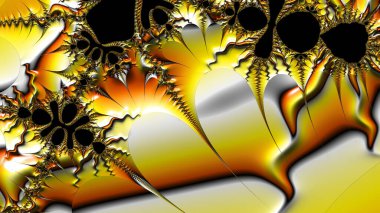 Soyut Bilgisayar Fraktal Tasarımı. Fraktal hiç bitmeyen bir desen. Fraktallar, farklı ölçeklerde kendine benzeyen sonsuz derecede karmaşık kalıplardır.