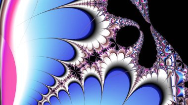 Soyut Bilgisayar Fraktal Tasarımı. Fraktal hiç bitmeyen bir desen. Fraktallar, farklı ölçeklerde kendine benzeyen sonsuz derecede karmaşık kalıplardır.