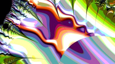 Soyut Bilgisayar Fraktal Tasarımı. Fraktal hiç bitmeyen bir desen. Fraktallar, farklı ölçeklerde kendine benzeyen sonsuz derecede karmaşık kalıplardır.