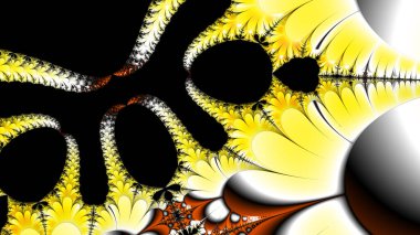 Soyut Bilgisayar Fraktal Tasarımı. Fraktal hiç bitmeyen bir desen. Fraktallar, farklı ölçeklerde kendine benzeyen sonsuz derecede karmaşık kalıplardır.