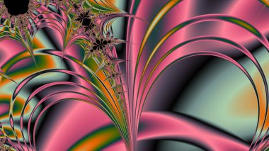 Soyut Bilgisayar Fraktal Tasarımı. Fraktal hiç bitmeyen bir desen. Fraktallar, farklı ölçeklerde kendine benzeyen sonsuz derecede karmaşık kalıplardır.