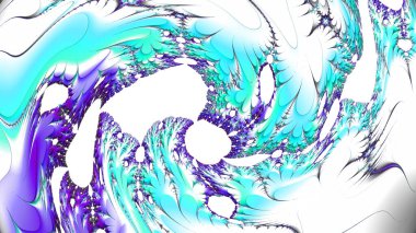 Soyut Bilgisayar Fraktal Tasarımı. Fraktal hiç bitmeyen bir desen. Fraktallar, farklı ölçeklerde kendine benzeyen sonsuz derecede karmaşık kalıplardır.