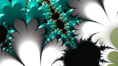 Soyut Bilgisayar Fraktal Tasarımı. Fraktal hiç bitmeyen bir desen. Fraktallar, farklı ölçeklerde kendine benzeyen sonsuz derecede karmaşık kalıplardır.