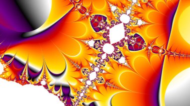 Soyut Bilgisayar Fraktal Tasarımı. Fraktal hiç bitmeyen bir desen. Fraktallar, farklı ölçeklerde kendine benzeyen sonsuz derecede karmaşık kalıplardır.