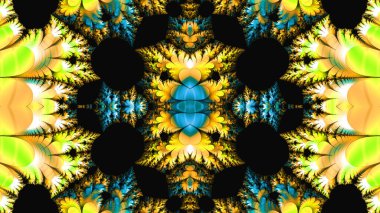 Soyut Bilgisayar Fraktal Tasarımı. Fraktal hiç bitmeyen bir desen. Fraktallar, farklı ölçeklerde kendine benzeyen sonsuz derecede karmaşık kalıplardır.