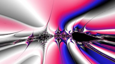 Soyut Bilgisayar Fraktal Tasarımı. Fraktal hiç bitmeyen bir desen. Fraktallar, farklı ölçeklerde kendine benzeyen sonsuz derecede karmaşık kalıplardır.