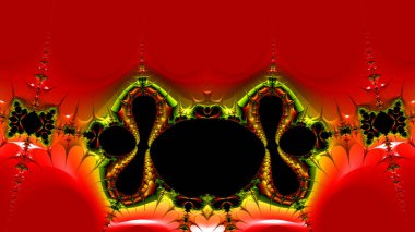 Soyut Bilgisayar Fraktal Tasarımı. Fraktal hiç bitmeyen bir desen. Fraktallar, farklı ölçeklerde kendine benzeyen sonsuz derecede karmaşık kalıplardır.