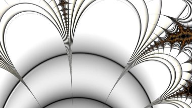 Soyut Bilgisayar Fraktal Tasarımı. Fraktal hiç bitmeyen bir desen. Fraktallar, farklı ölçeklerde kendine benzeyen sonsuz derecede karmaşık kalıplardır.