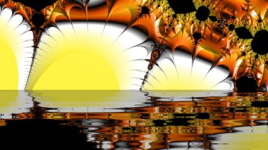 Soyut Bilgisayar Fraktal Tasarımı. Fraktal hiç bitmeyen bir desen. Fraktallar, farklı ölçeklerde kendine benzeyen sonsuz derecede karmaşık kalıplardır.