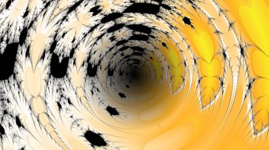 Soyut Bilgisayar Fraktal Tasarımı. Fraktal hiç bitmeyen bir desen. Fraktallar, farklı ölçeklerde kendine benzeyen sonsuz derecede karmaşık kalıplardır.