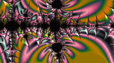 Soyut Bilgisayar Fraktal Tasarımı. Fraktal hiç bitmeyen bir desen. Fraktallar, farklı ölçeklerde kendine benzeyen sonsuz derecede karmaşık kalıplardır.