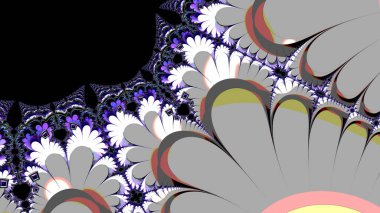 Soyut Bilgisayar Fraktal Tasarımı. Fraktal hiç bitmeyen bir desen. Fraktallar, farklı ölçeklerde kendine benzeyen sonsuz derecede karmaşık kalıplardır.