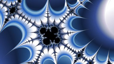 Soyut Bilgisayar Fraktal Tasarımı. Fraktal hiç bitmeyen bir desen. Fraktallar, farklı ölçeklerde kendine benzeyen sonsuz derecede karmaşık kalıplardır.