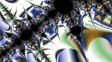 Soyut Bilgisayar Fraktal Tasarımı. Fraktal hiç bitmeyen bir desen. Fraktallar, farklı ölçeklerde kendine benzeyen sonsuz derecede karmaşık kalıplardır.