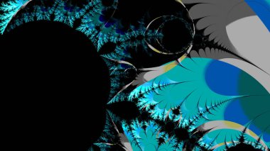 Soyut Bilgisayar Fraktal Tasarımı. Fraktal hiç bitmeyen bir desen. Fraktallar, farklı ölçeklerde kendine benzeyen sonsuz derecede karmaşık kalıplardır.