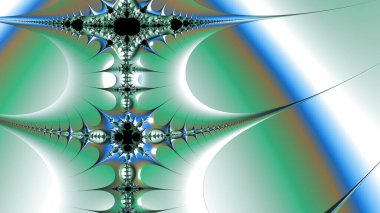 Soyut Bilgisayar Fraktal Tasarımı. Fraktal hiç bitmeyen bir desen. Fraktallar, farklı ölçeklerde kendine benzeyen sonsuz derecede karmaşık kalıplardır.