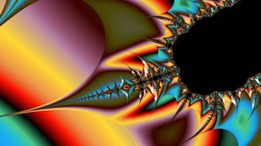 Soyut Bilgisayar Fraktal Tasarımı. Fraktal hiç bitmeyen bir desen. Fraktallar, farklı ölçeklerde kendine benzeyen sonsuz derecede karmaşık kalıplardır.