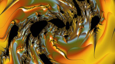 Soyut Bilgisayar Fraktal Tasarımı. Fraktal hiç bitmeyen bir desen. Fraktallar, farklı ölçeklerde kendine benzeyen sonsuz derecede karmaşık kalıplardır.