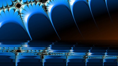 Soyut Bilgisayar Fraktal Tasarımı. Fraktal hiç bitmeyen bir desen. Fraktallar, farklı ölçeklerde kendine benzeyen sonsuz derecede karmaşık kalıplardır.