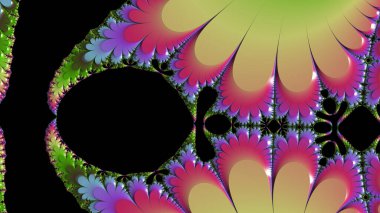 Soyut Bilgisayar Fraktal Tasarımı. Fraktal hiç bitmeyen bir desen. Fraktallar, farklı ölçeklerde kendine benzeyen sonsuz derecede karmaşık kalıplardır.