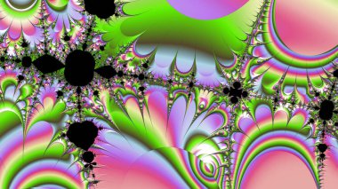 Soyut Bilgisayar Fraktal Tasarımı. Fraktal hiç bitmeyen bir desen. Fraktallar, farklı ölçeklerde kendine benzeyen sonsuz derecede karmaşık kalıplardır.