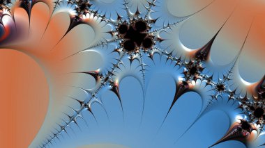 Soyut Bilgisayar Fraktal Tasarımı. Fraktal hiç bitmeyen bir desen. Fraktallar, farklı ölçeklerde kendine benzeyen sonsuz derecede karmaşık kalıplardır.