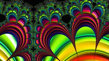 Soyut Bilgisayar Fraktal Tasarımı. Fraktal hiç bitmeyen bir desen. Fraktallar, farklı ölçeklerde kendine benzeyen sonsuz derecede karmaşık kalıplardır.