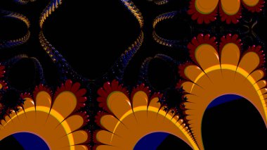 Soyut Bilgisayar Fraktal Tasarımı. Fraktal hiç bitmeyen bir desen. Fraktallar, farklı ölçeklerde kendine benzeyen sonsuz derecede karmaşık kalıplardır.