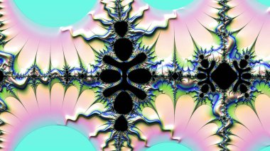 Soyut Bilgisayar Fraktal Tasarımı. Fraktal hiç bitmeyen bir desen. Fraktallar, farklı ölçeklerde kendine benzeyen sonsuz derecede karmaşık kalıplardır.