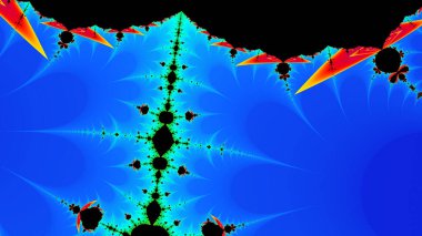 Soyut Bilgisayar Fraktal Tasarımı. Fraktal hiç bitmeyen bir desen. Fraktallar, farklı ölçeklerde kendine benzeyen sonsuz derecede karmaşık kalıplardır.