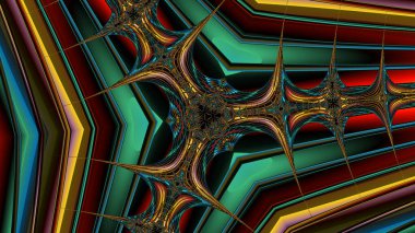 Soyut Bilgisayar Fraktal Tasarımı. Fraktal hiç bitmeyen bir desen. Fraktallar, farklı ölçeklerde kendine benzeyen sonsuz derecede karmaşık kalıplardır.