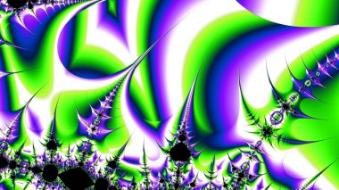 Soyut Bilgisayar Fraktal Tasarımı. Fraktal hiç bitmeyen bir desen. Fraktallar, farklı ölçeklerde kendine benzeyen sonsuz derecede karmaşık kalıplardır.